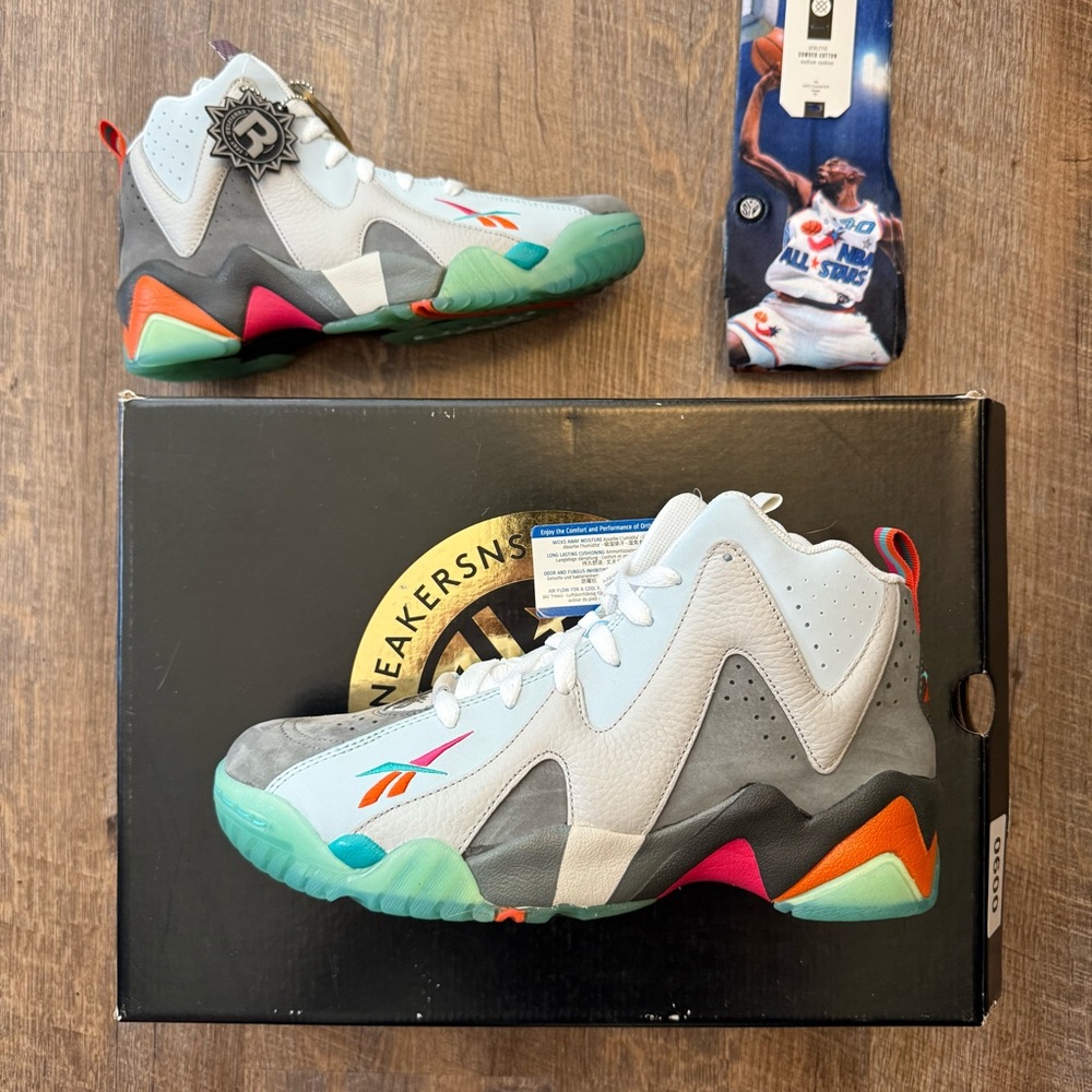 Reebok Kamikaze 2 Mid Token 38 x Sneaksnstuff x Packer Shoes All Star Multicolor